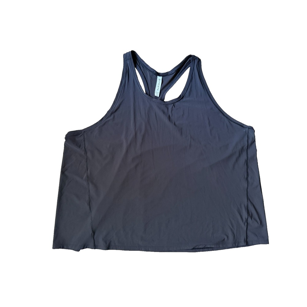 Athleta Racerback Tank Top Size 3X Black Lightweight Stretch Activewear Yoga Gym